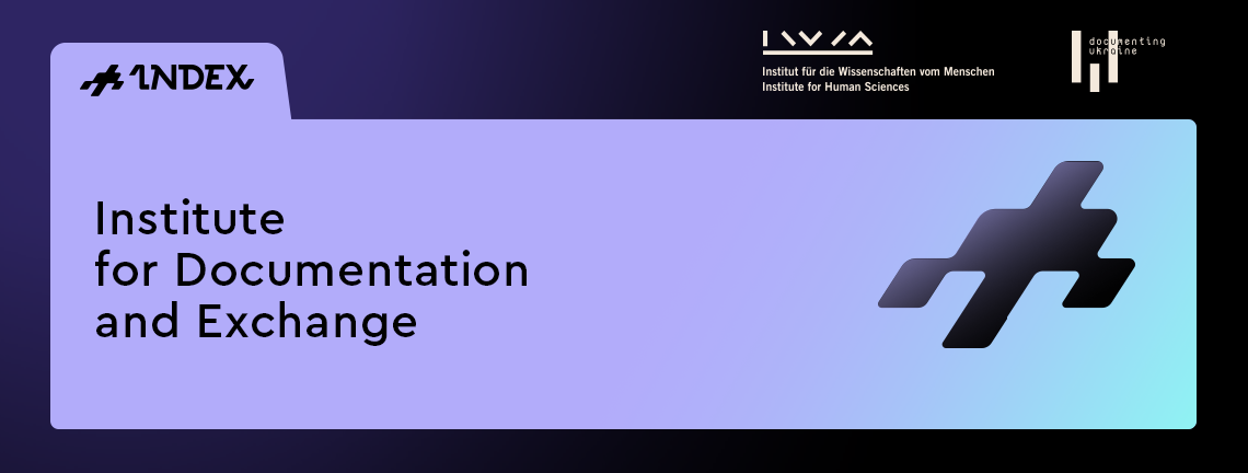 INDEX: Institute for Documentation and Exchange, with IWM and DocU Logo