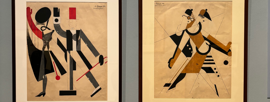 Picture from 2 paintings currently displayed at the exhibition In the Eye of the Storm at the Lower Belvedere