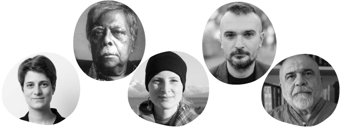 Photo collage of Angelika Adensamer, Subhoranjan Dasgupta, Eva Maria Fjellheim, Marcin Gaczkowski, Alexander Iskandaryan